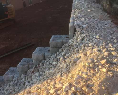 Rock wall and gravel work in St. George